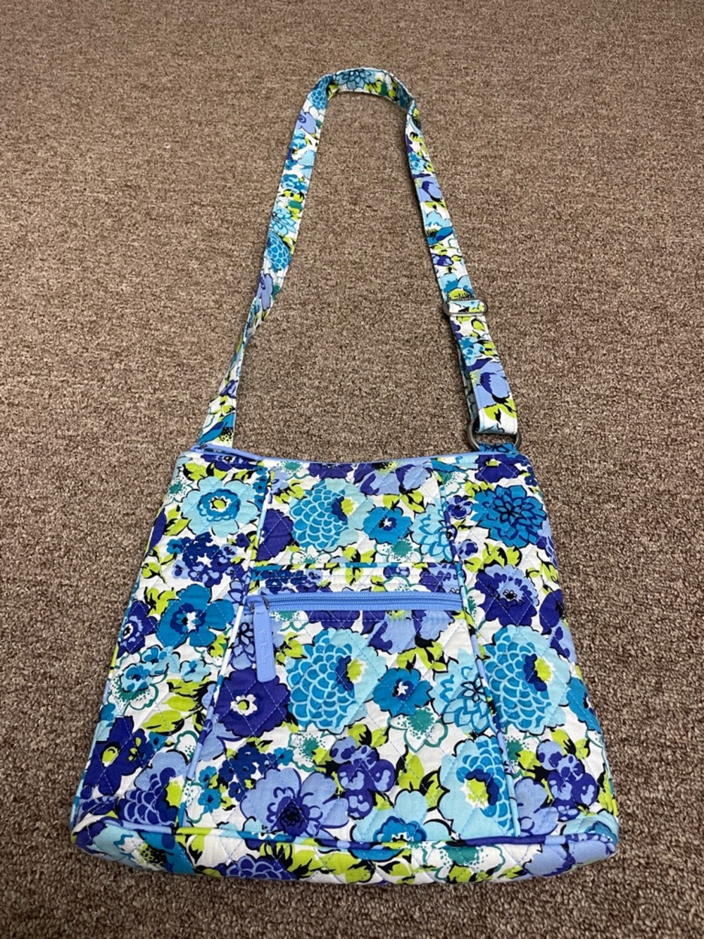 Vera Bradley Blue Floral Crossbody Bag Women